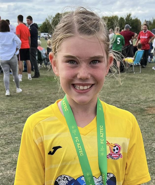 mrsrlkingham's tweet photo. Semi’s yesterday and finals today. What a weekend. What a girl she is! #footballforall #mawsleyfc #thisgirlcan https://t.co/6FtOiKEaoT
