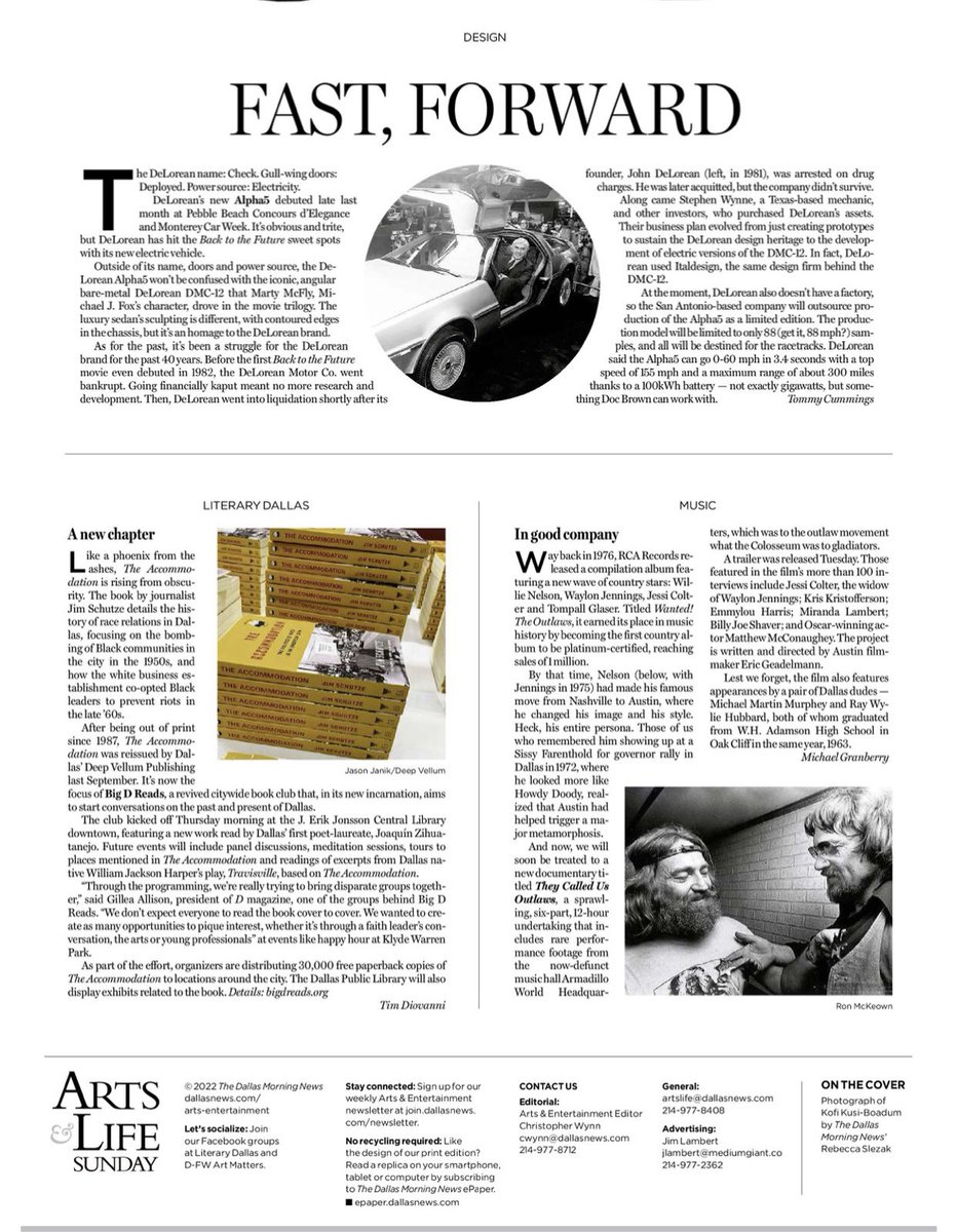 TheLeahFrazier's tweet image. More coverage on @Big_D_Reads in todays Sunday @dallasnews! Be sure to support local journalism and BIG D Reads by picking up the paper today! #BigDReads #BigDReads22 Find out more info at BigDReads.org.