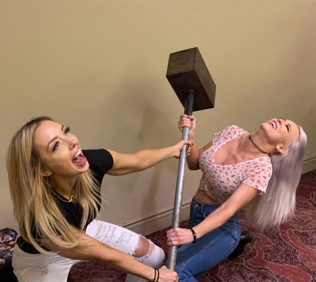 Might take both of us but we will bring that hammer down - teamwork really makes the dream work #BlondAmbition