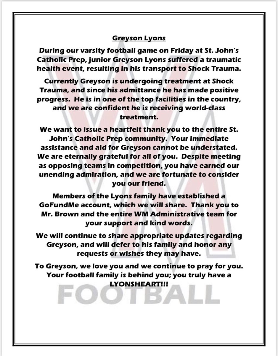 Winters Mill Falcon Football tweet media