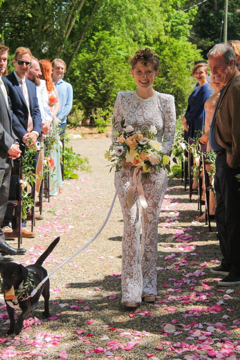 maddy_zaddy's tweet photo. my best friend walked me down the aisle @dog_rates 17/10 best girl i would say https://t.co/Rb6miQfyt2
