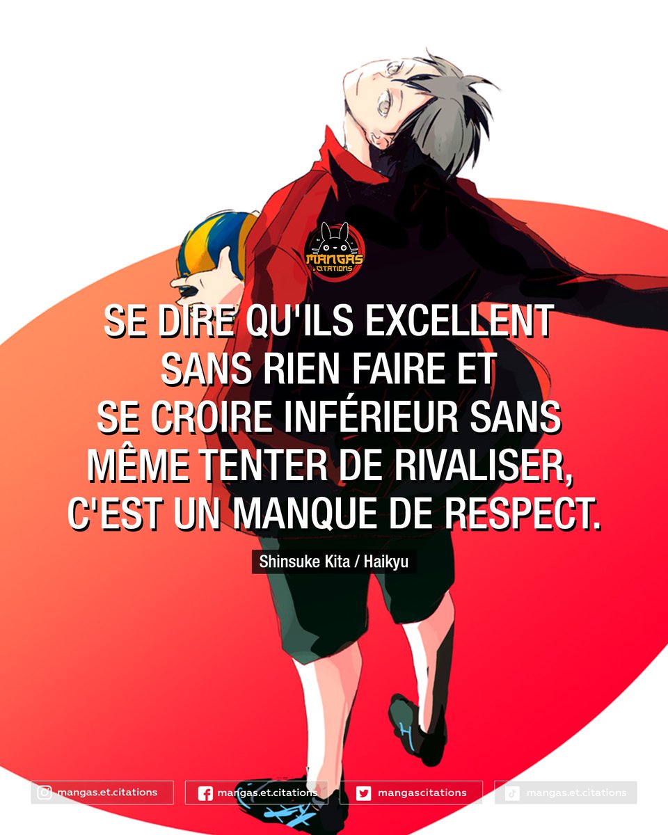 Boum! 🤚🏐 Haikyuu me donne tellement de motivation! 

#haikyu #haikyuu #volleyball #hinatashoyo #shoyo #tobio #kageyama #kageyamaxhinata #citationdemanga #citationanime #citationmanga #mangacitation #citationdanime #mangasetcitations #haykiuuedit