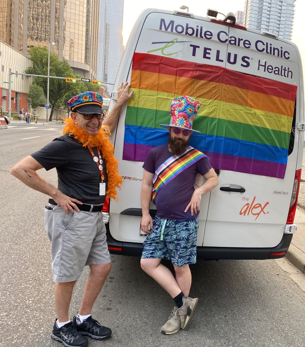 JenniferEyford's tweet photo. What time is it? It’s time to show some pride! 🌈🌈🌈 #Pride2022 #HealthForGood @TheAlexCHC @TELUSHealth https://t.co/Lg1g6ZTUDD