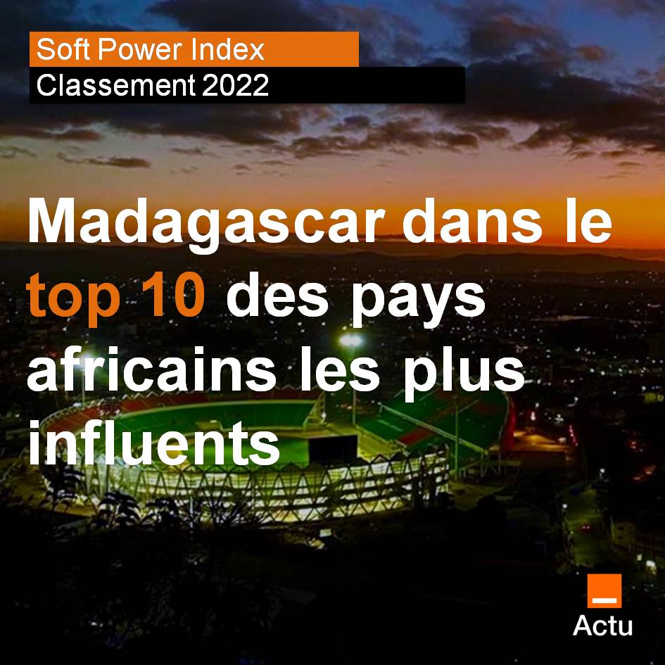 🔴 #Madagascar figure dans le top 10 des pays africains les plus influents au monde (Soft Power Index 2022). Il s'agit de la première apparition de Madagascar dans ce classement des 10 pays aux soft power les plus influents dans le continent.