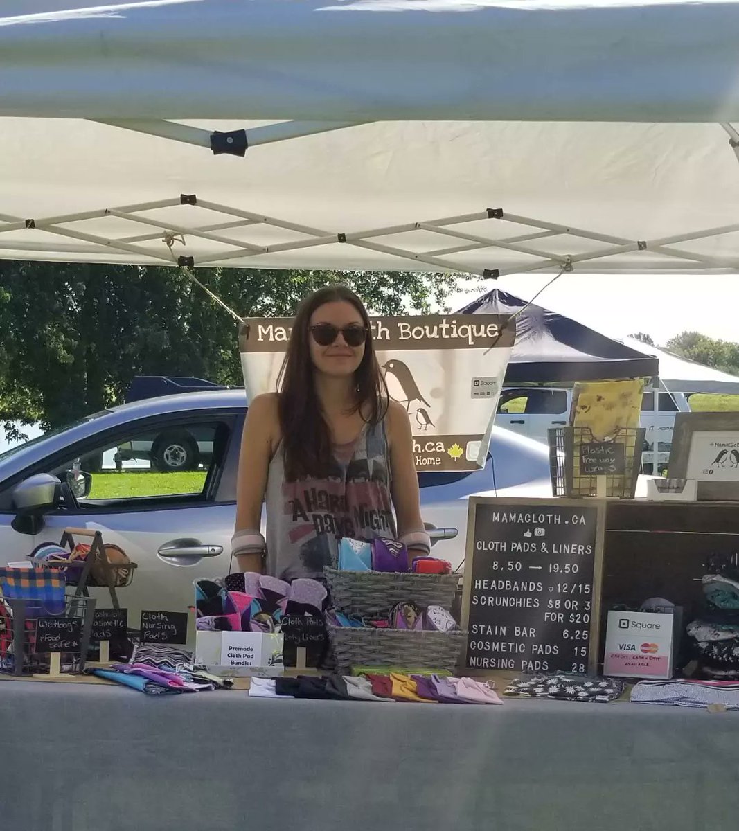 MamaClothThings's tweet photo. #MamaCloth is all set up at Gagetown Farmers Market today (Sun) 11am-3pm! https://t.co/jHDBy8u6cT