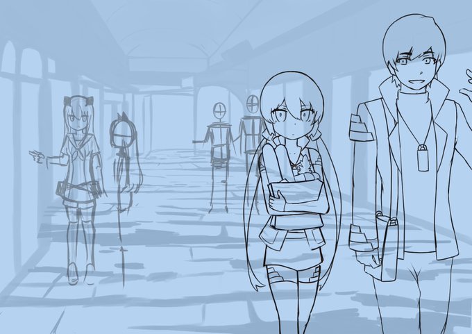 ネロちゃん地下街歩きwip!

20xxx年であることや、魔道具セール中とか、携帯型魔道具とか……背景にネタを仕込みたい感ある。 