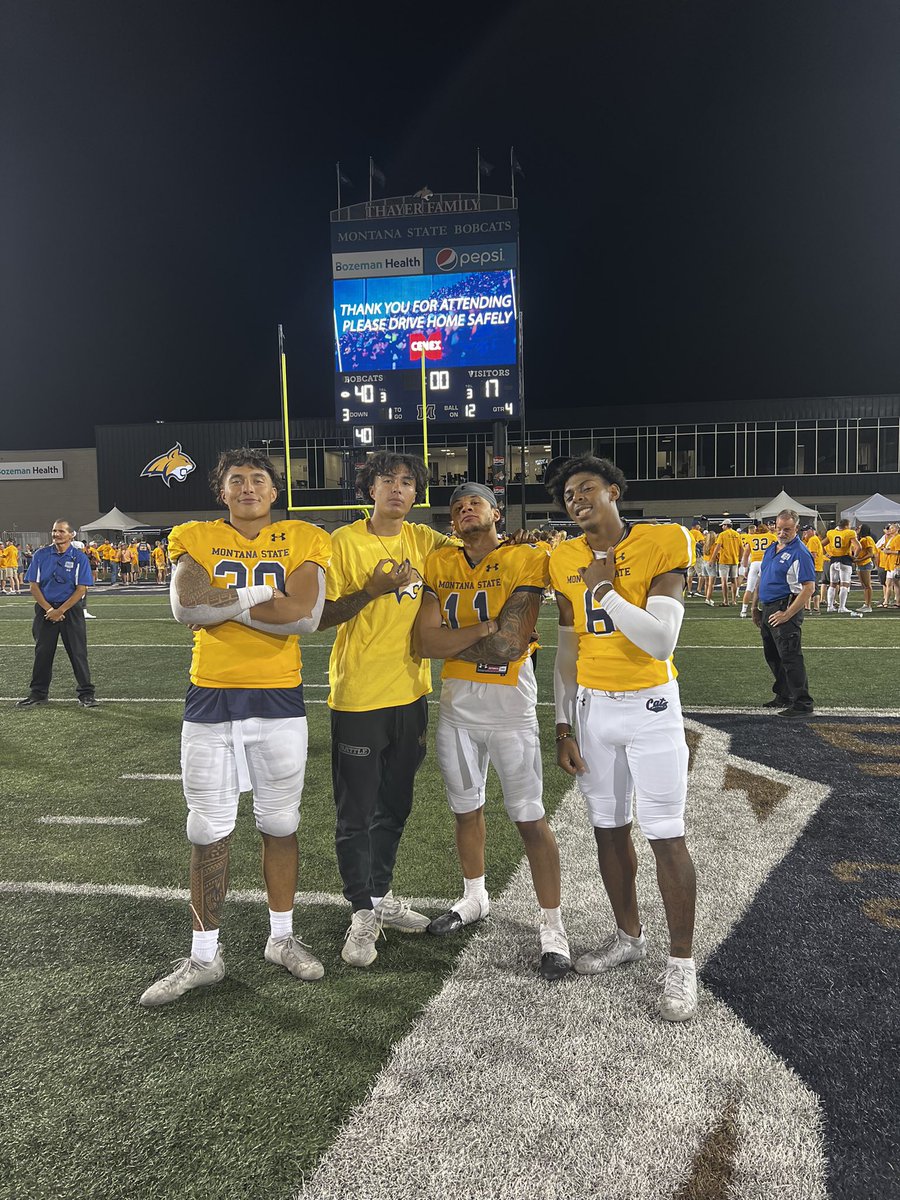 taki_uluilakepa's tweet photo. After an amazing visit and talk with @bvigen, I am extremely blessed to say that I have received my 2nd division one offer from @MSUBobcats_FB! @CoachBSheph @WillieMGarza @KingJB01 @CoachBobbyDaly 💙💛 https://t.co/l7qRYIH9JD