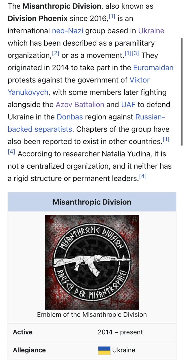 <a href="/SmallTownBigPic/">Protagonist syndrome</a> <a href="/BillMWBennett/">TODO</a> <a href="/BowesChay/">Chay Bowes</a> Its a real pic these guys are just disinformation ops. Take this one for instance. It was posted by Ukraine’s Misanthropic Division on their own Telegram account. They try to claim its fake. 🤣🤣

They post these themselves. 🤷‍♂️