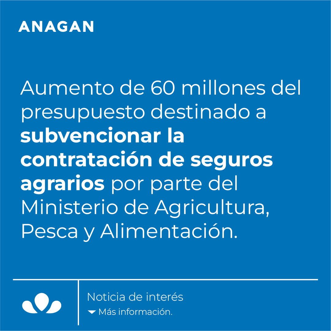 🤝 El Gobierno aprueba nuevas medidas de apoyo al sector agrario y pesquero para hacer frente a las consecuencias de la guerra en Ucrania. 

👉 Acceso a la noticia: anagan.com/aumento-presup… 

#seguros #aseguradora #segurosagrarios #segurosagropecuarios