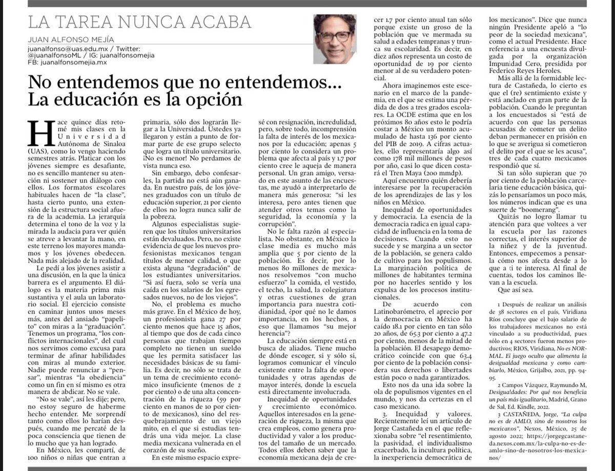 JuanAlfonsoML's tweet photo. ¿Eres uno de esos clasemedieros “aspiracionistas”? La escuela siempre está en busca de aliados. A ti te interesa, pero no sabes cuanto. 

Aquí te comparto algunas ideas en  #LaTareaNuncaAcaba✏️ https://t.co/gk29MhmycC