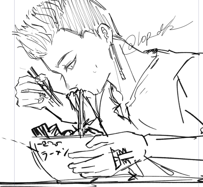 ラiーiメiン食べてるhnmくん wip 