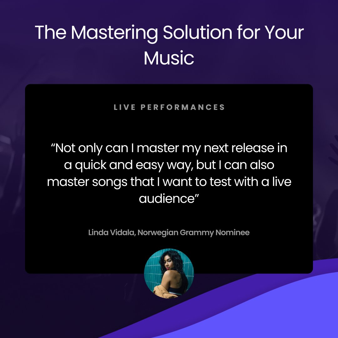 Masterchannel (@masterchannelai) on Twitter photo When playing live shows you might need to master unreleased songs to test with a live audience. We’ve got you covered, learn more about how Norwegian Grammy nominee <a href="/LindaVidala/">Linda Vidala</a> and the rest of the Masterchannel community use our mastering tool: mstrchn.nl/masteringsolut… 🎵 When playing live shows you might need to master unreleased songs to test with a live audience. We’ve got you covered, learn more about how Norwegian Grammy nominee <a href="/LindaVidala/">Linda Vidala</a> and the rest of the Masterchannel community use our mastering tool: mstrchn.nl/masteringsolut… 🎵