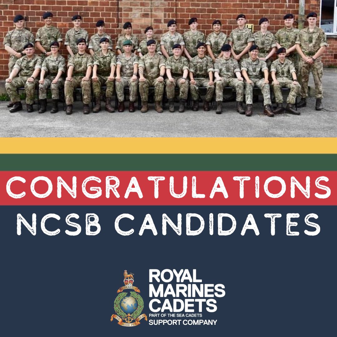 NCSB - Complete ✅ Well done to all the candidates. A fantastic effort!!! Thank you to all the staff for supporting and delivering the assessment weekend. @AlphaCompanyRMC @RmCadets @LimaCoyRMC @XrayCoy @rmcsso @SeaCadetsUK