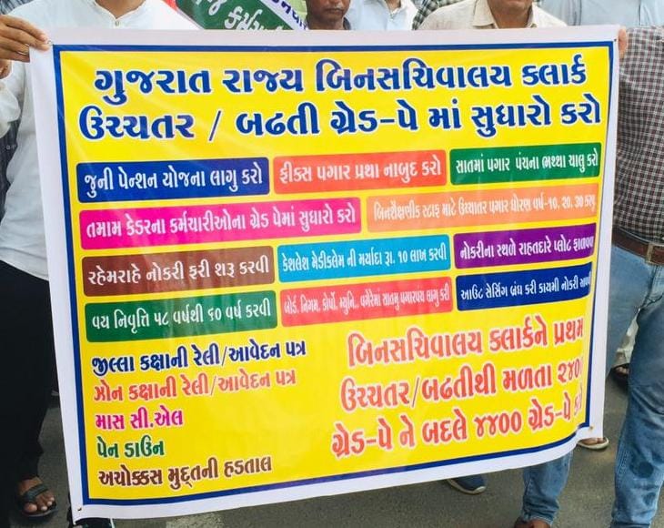 PSsolankipravin's tweet photo. #binsachivalayclerk 
#2400-4400-4600

@CMOGuj 
@PMOIndia 
@abplive 
@jitu_vaghani 
@Bhupendrapbjp https://t.co/zh3eAI1rlo