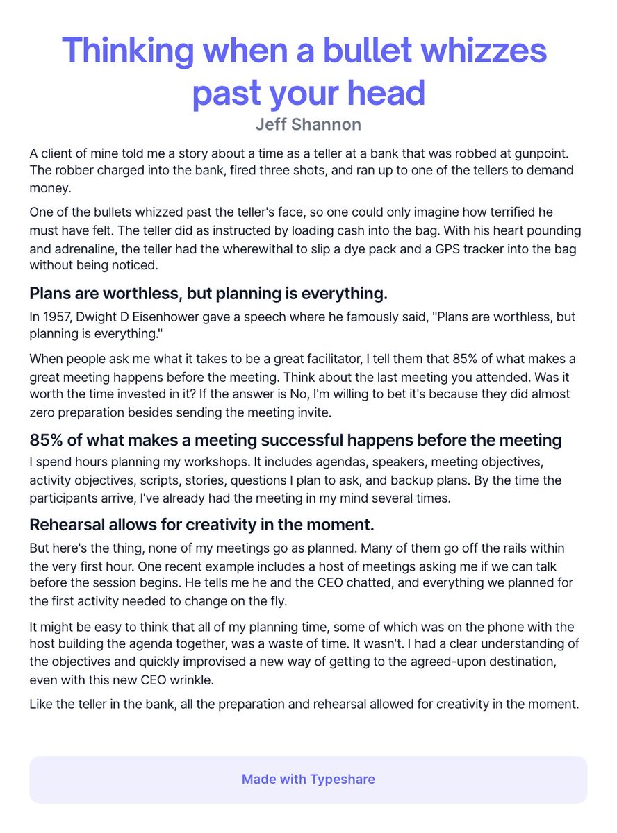 Not knowing what to expect is no reason not to plan ahead.