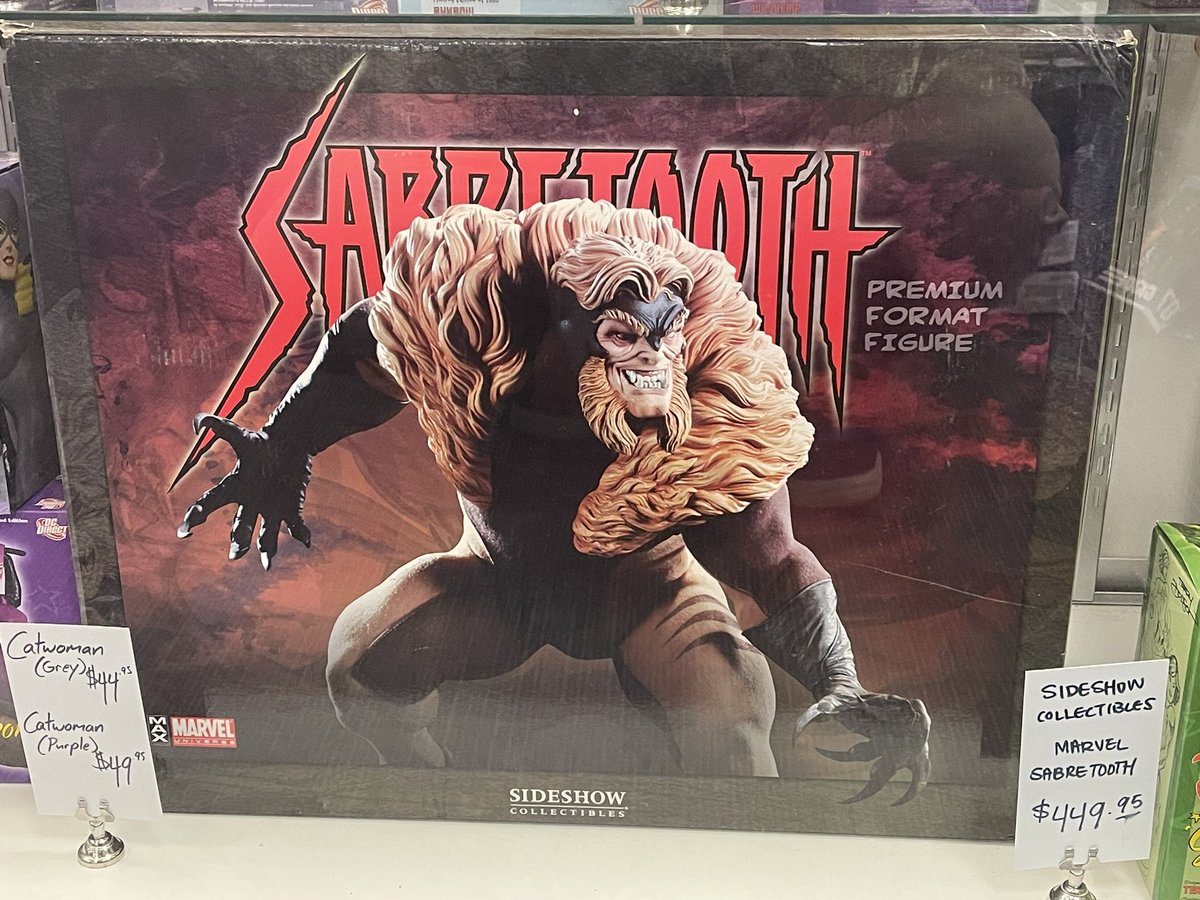 AdamMeshell's tweet photo. @thePacmancase Looking for Sabretooth statues? Found this in Covington, Louisiana. https://t.co/6vkTFBXX4t