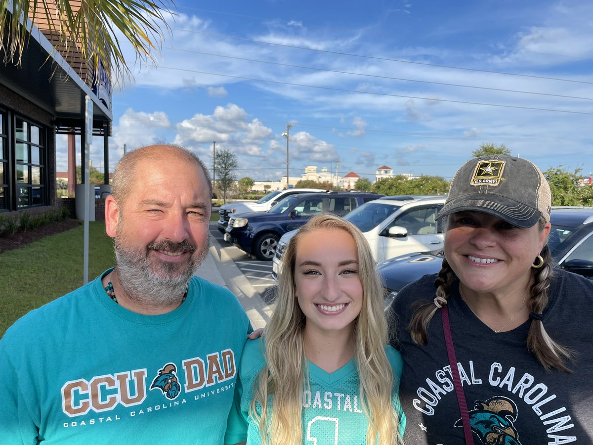 How did you spend your Labor Day weekend? We got to visit our daughter at CCU for football.   Split loyalty?  #GoArmy #BentonCougars