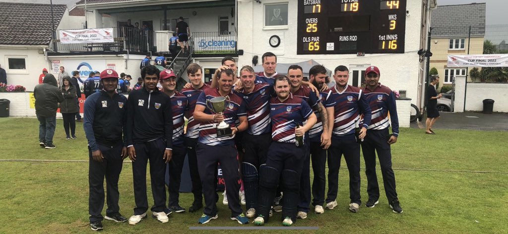 Swansea Win the 🏴󠁧󠁢󠁷󠁬󠁳󠁿🏆WELSH CUP 2022 !!!!!!

Huge thanks to <a href="/PontarddulaisCC/">PontarddulaisCC</a> for getting the game on today and all the hard work today. 

Scorecard 👇🏼 
swansea.play-cricket.com/website/result…