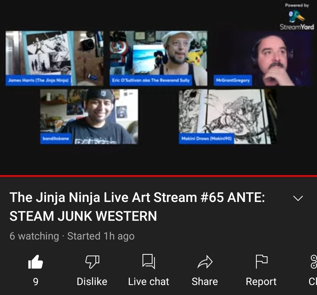 GNinjuh's tweet photo. ๐จ #TheJinjaNinja ๐ผ PRESENTS
๐ดLIVE #ArtStream #0065
#ANTESteamJunkWestern #Pages
๐ @Jinja_Ninja_78
@revsully
@MrGrantGregory
@banditobane
@Makini1990
#Sketching
#Painting
#TheCSFNation
@Makini1990
@MadsMamaBear
@MegatronDarth
@RoseMQueen1
@riotkitty1
https://t.co/lX2aeuFNeS https://t.co/CrNm6TEazU
