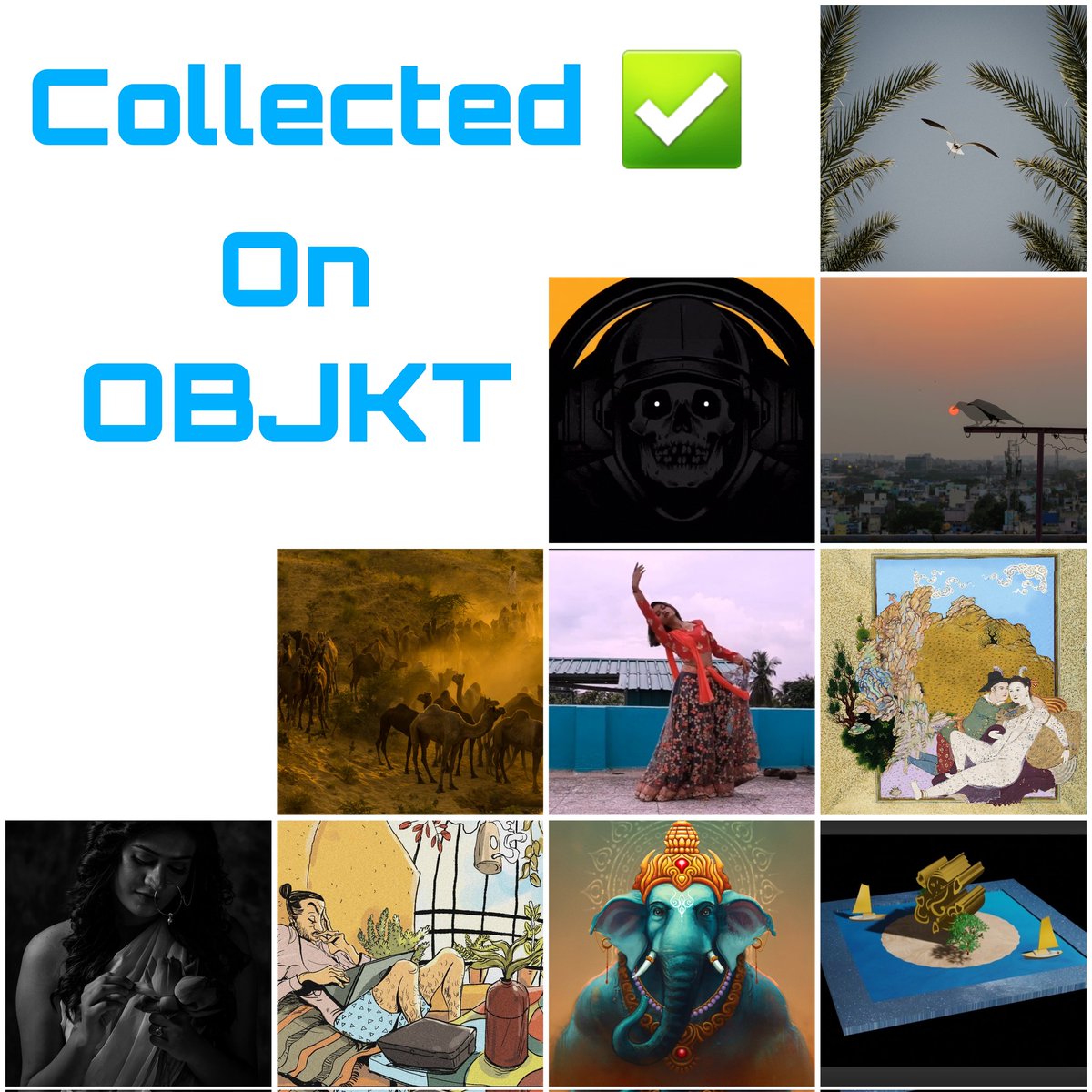 Collected from these Amazing artists (couldn't include all images on collage 🙏) 
<a href="/arijitmondal1/">Arijit Mondal</a> <a href="/foolswithdream/">Fools With Dreams🎧</a> <a href="/rebecca_rechana/">ethooruthi.eth</a> @divitjindal <a href="/shadesofdharma/">shadesofdharma.eth</a> <a href="/niksnft_/">Haven Island 🏝️ Niks NFT - Available @Opensea</a> <a href="/ArtTantrik/">Art Tantrik</a> <a href="/HazraSimran/">simranhazra.eth (Genesis artwork live on FND)✨</a> <a href="/AdlFateme/">fatemeh._adl |</a> <a href="/dkskamlesh/">KAMLESH💙💛🧡📸🤳</a> <a href="/Aumin2004/">Aumin</a> <a href="/capturexindia/">Akshaynaik.eth</a> <a href="/Vimal72/">Dr Vimal Hemani | drhemani.eth / drhemani.tez</a> @shots_bytee <a href="/ananth_nft/">Ananth_nft</a>