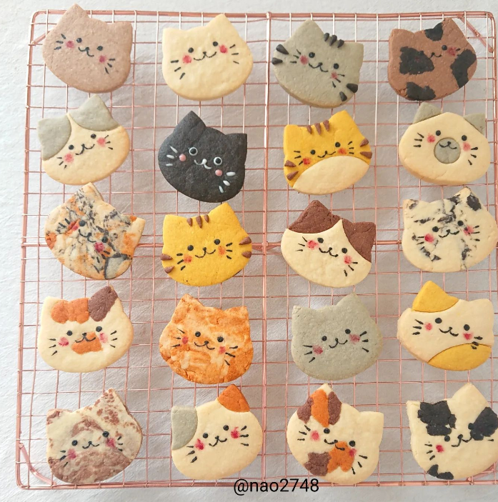 daily_dolce's tweet photo. Cat cookies made by nao2748 https://t.co/zgeOkKAXML