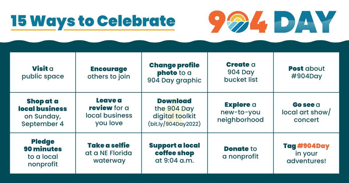 It’s #904Day! 🏙️ Check out this list of ways you can celebrate with us and support the local businesses that make Jax so amazing.

Learn more about 904 Day: visitjacksonville.com/904-day/