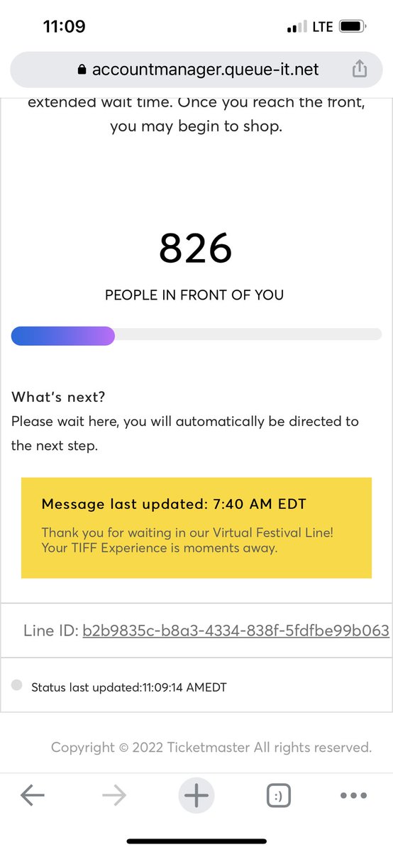 Waiting in line all morning (HAPPILY!) for the chance to get a <a href="/taylorswift13/">Taylor Swift</a> <a href="/TIFF_NET/">TIFF</a> ticket for her chat with the one and only @cameron_tiff 🤩❤️❤️❤️❤️❤️❤️❤️❤️❤️