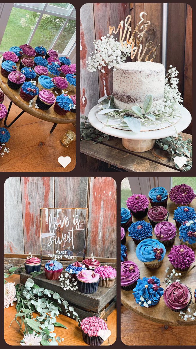 kateboss21's tweet photo. I had the immense honor of providing the cake + cupcakes for the wedding of Kelsey + Dustin!! Congratulations to the Mr. + Mrs.! 👰🏼‍♀️💍🤵🏼‍♂️🤍

#weddingcake #congratulations #mrandmrs #loveissweet #takeatreat #homebaker #selftaughtbaker #kateboss https://t.co/IBN750GXft