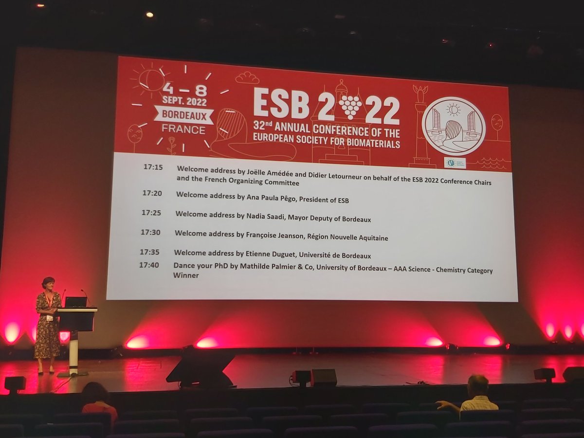 #ESB2022 Opening session starting soon 😊
@ESB_2022 <a href="/ESBiomaterials/">European Society for Biomaterials</a>