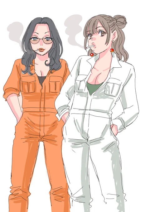 コミッション用に立ち上げた
女子大生キャラ2人
色素薄い系を目指すJDと
アニキ系JD
#タバコ百合
#コミッション 