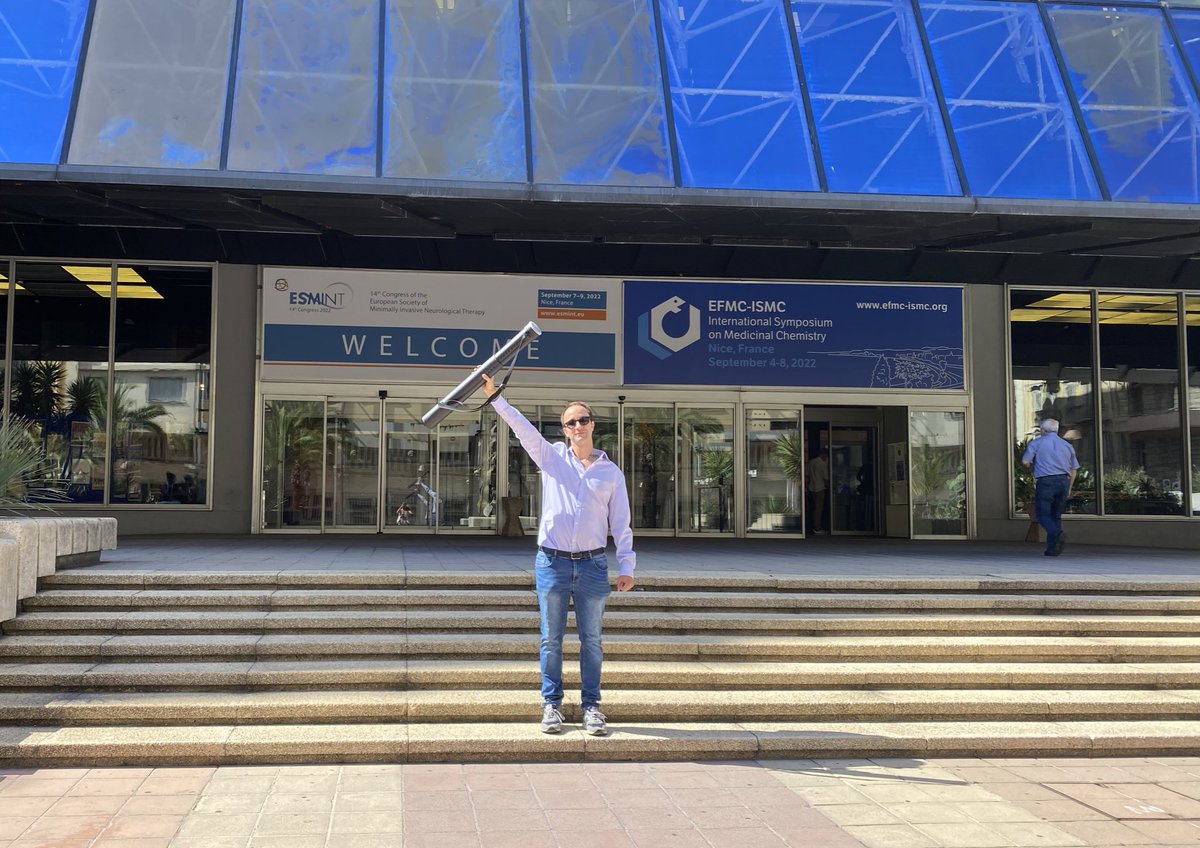 ANicoli90's tweet photo. Let’s start this amazing experience at #EFMCISMC22 ⚡️

I wait you tomorrow at the poster session 1 from 18.00. I will present our work on the virtual screening of mouse TAAR5 💻

Poster #P117  

#GPCR #medchem #phdlife 

@LSB_dipizio_lab @LeibnizLSB @TU_Muenchen https://t.co/WXDDzbPS0h