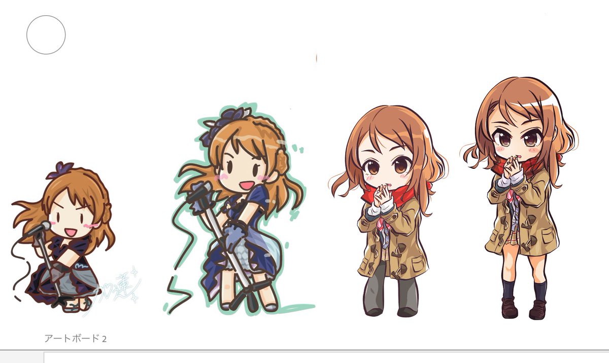 北条加蓮 「→描くたびに変わってく加蓮ちゃん(・・;)1番最初はマウスでぐりぐり描いた 」|たっつん@仕事により朝低浮上気味のイラスト