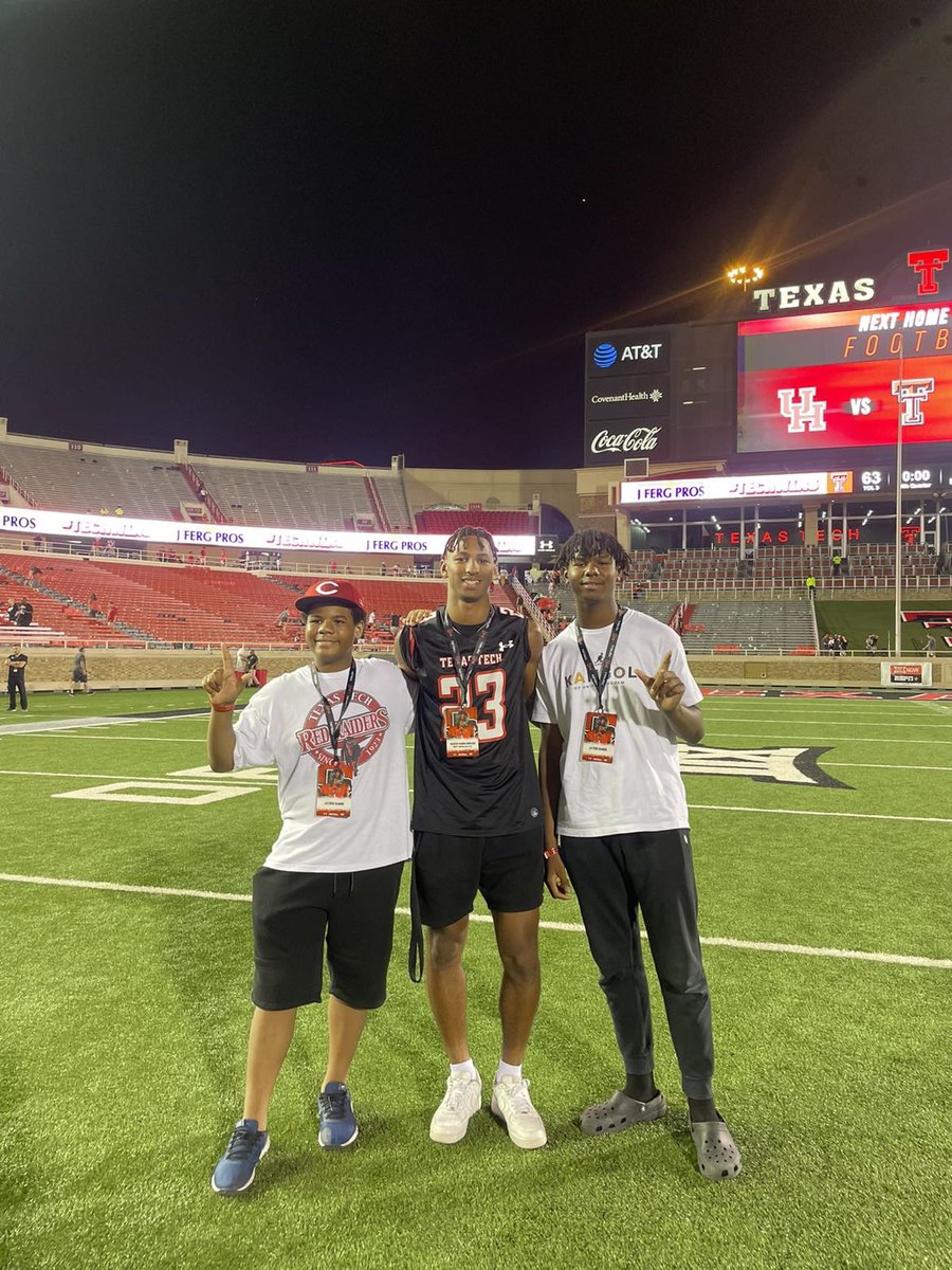 marcusramon23's tweet photo. Thank you @TexasTechFB and @jkbtjc_53 for the opportunity to get to see a great team in a great stadium and atmosphere!!! #cantwait #WreckEm https://t.co/cu3ni4Egki