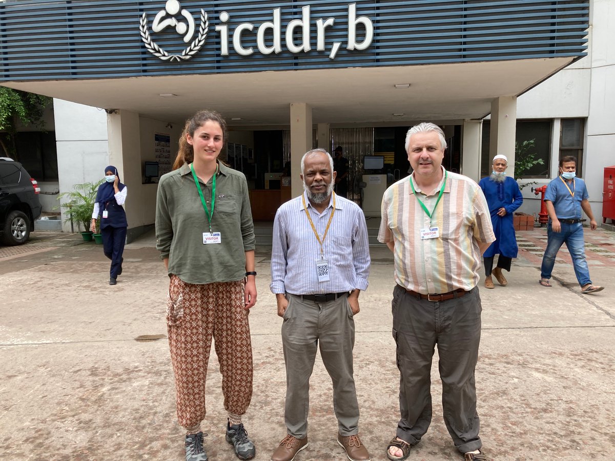 Fantastic day discussing research and collaboration with Dr Hanifi @icddr_b on cholera and Human Health & Climate Change in #Bangladesh @StirlingScience @StirBES