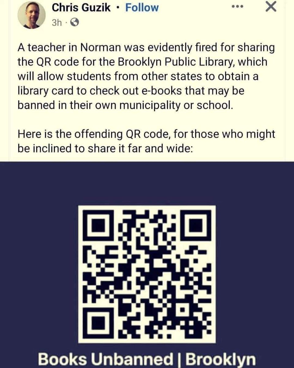 RogueJezabel's tweet photo. Share this far and wide! Lets get those books in their hands.  #bannedbooks #librarians #savethelibraries https://t.co/47JWMxZVZn
