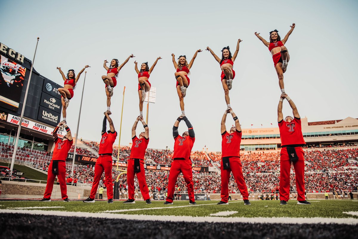 Last night was fun 🤩

#WreckEm | <a href="/ttucheer/">Texas Tech Cheer</a>