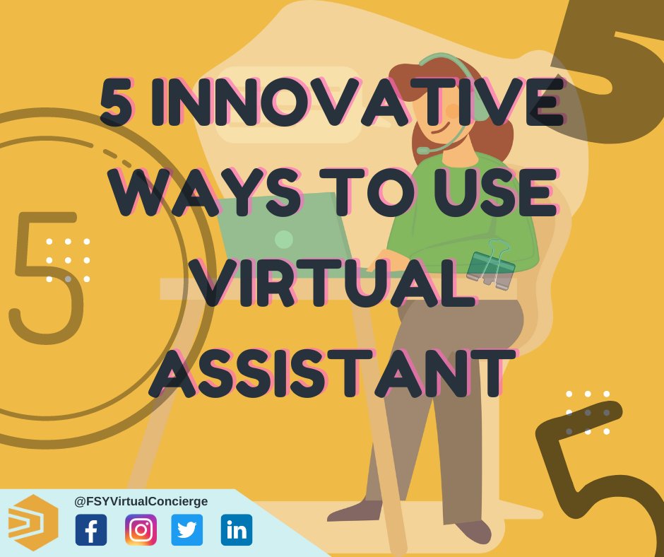 FSYVConcierge's tweet photo. An employee that helps various business processes from a distance is known as a virtual assistant. Startups can hire VAs to assist with virtually any activity that doesn't demand for them to physically be present, such as managing their mailbox, creating social media content. https://t.co/6l3Gu50RIU