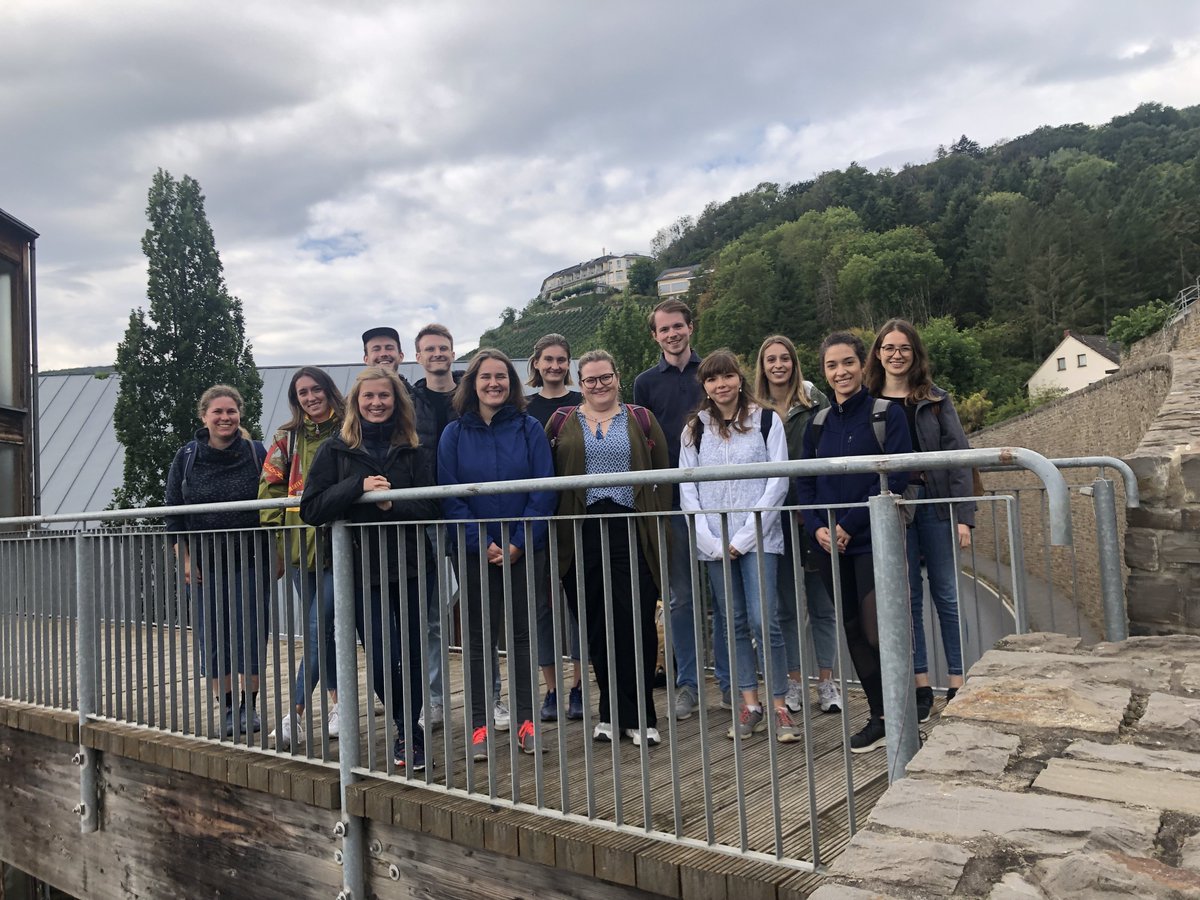 simone_christ's tweet photo. Enjoying our trip to the Ahrtal!  #PostgradProgramm @IDOS_research visiting the Roman villa in Ahrweiler and hiking in the vineyards. Great opportunity to get to know each other
Thanks to our colleague @RitaKluewer for insights into Roman everyday live in the Ahrtal 
@grimm_sven https://t.co/5c0EK9KCRY