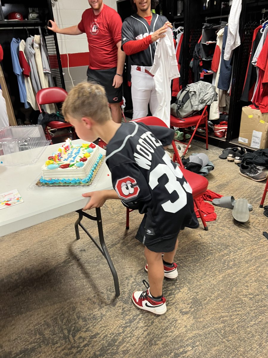 RobWooten35's tweet photo. The boys took part in picture day and then had a birthday party in the clubhouse. Not a bad Saturday at the ballpark. I love creating these memories with my boys. https://t.co/PhgIkZTc4q