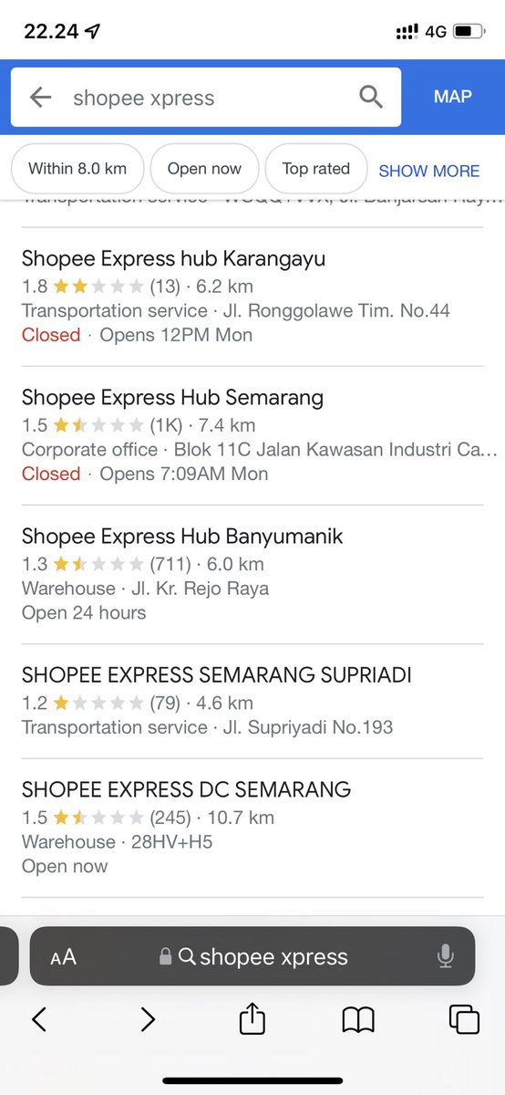 auliamer's tweet photo. Shopee xpress bener sebusuk itu ternyata🥲 bisa2nya rating 1 semua https://t.co/ejI8s65XTl