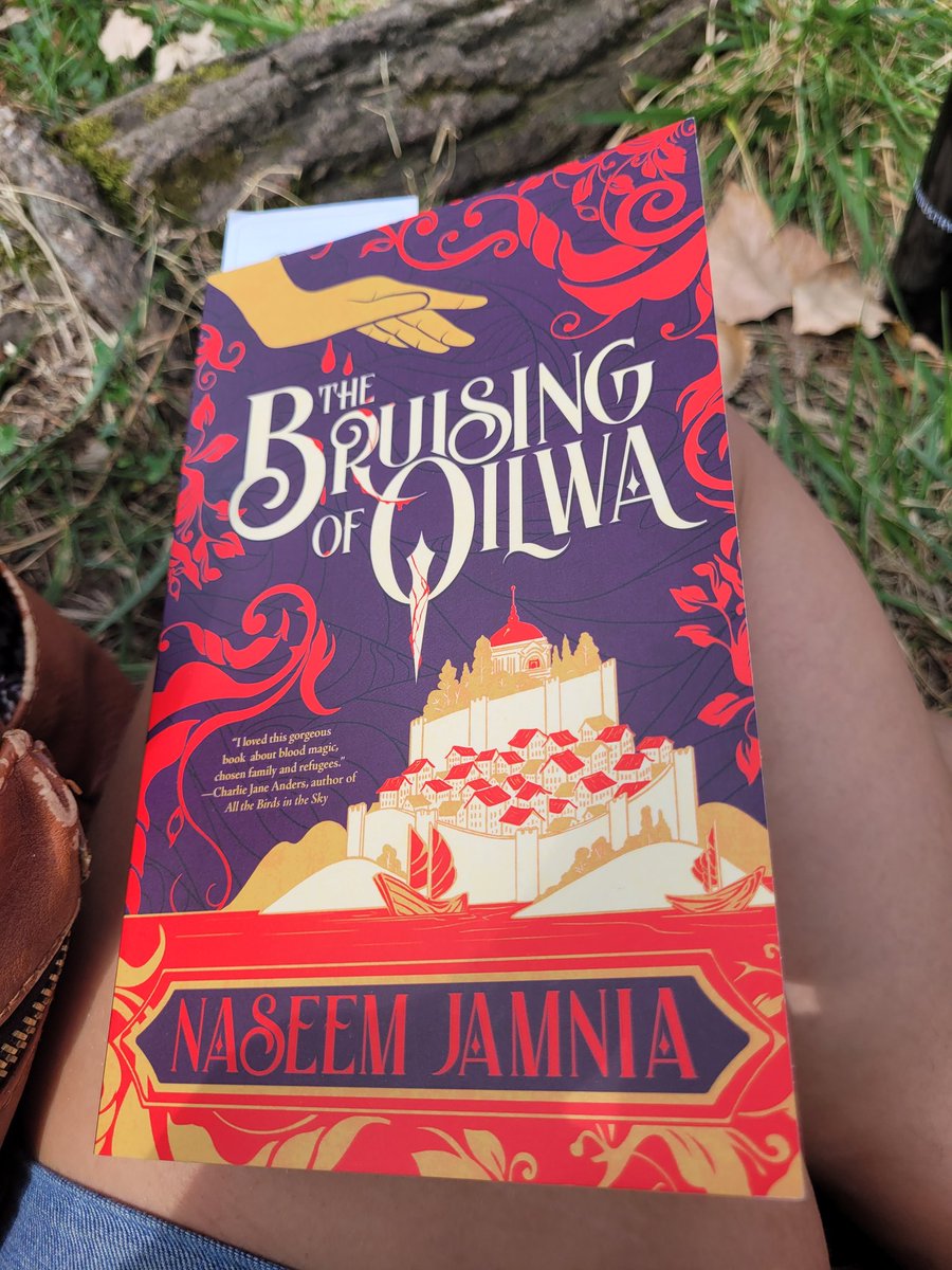 WordsofaGrace's tweet photo. I have a free sunday, a cloudless sky and a good book. So excited to finally get my hands on The Bruising of Qilwa by @jamsternazzy! Can't wait to dive in 😊 https://t.co/krWH72MjsX