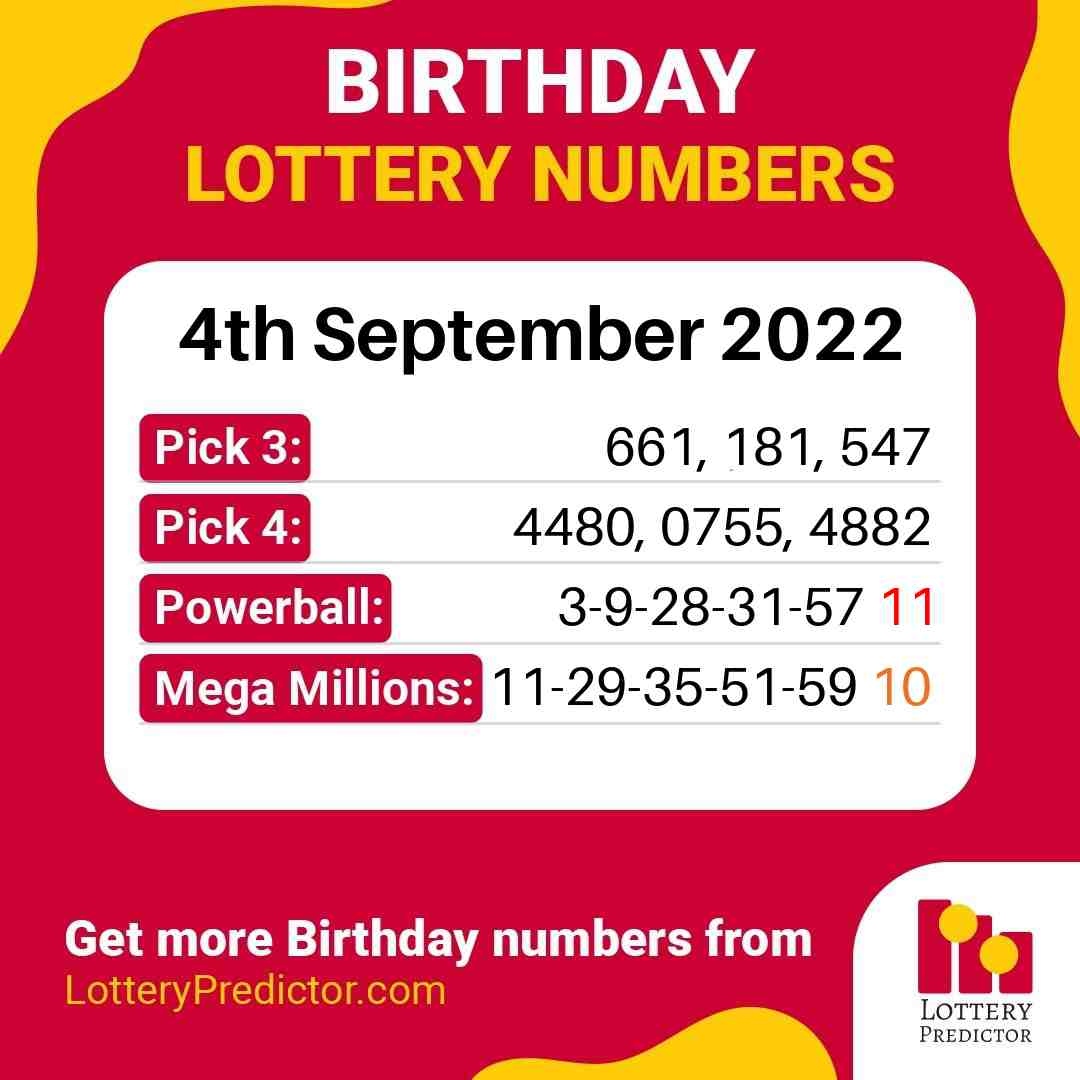 Birthday lottery numbers for Sunday, 4th September 2022
#lottery #powerball #megamillions
https://t.co/IUURTpksPA https://t.co/6WmxzkTlb6