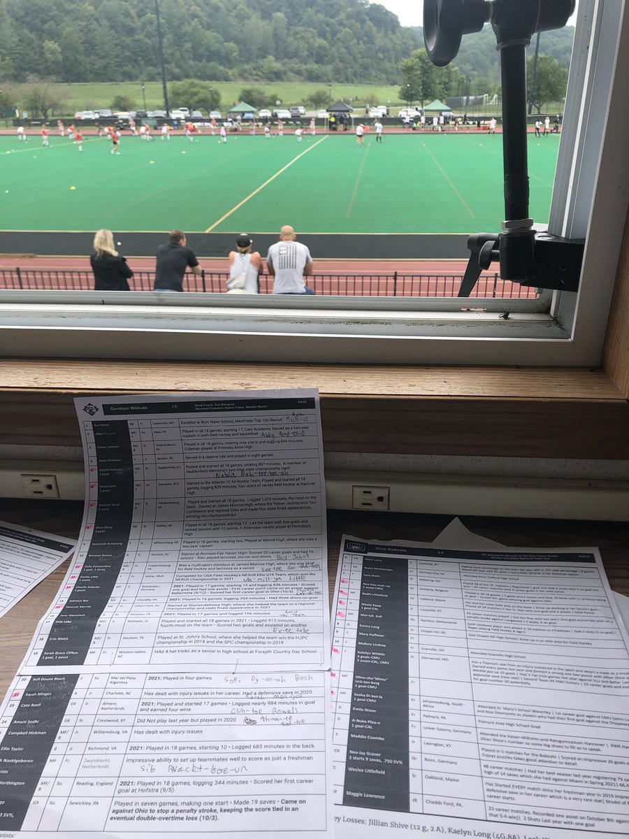 SedricGranger's tweet photo. On a cloudy Sunday afternoon, @OhioFieldHockey looks for win number 3 on the season against Davidson! We have the broadcast boards ready to go!

I’ll be on the call with @CharlieJames62 who is making his OhioBobcatTV debut! 

Link: https://t.co/cN9dDAnNrG https://t.co/ciaJPa3AUz