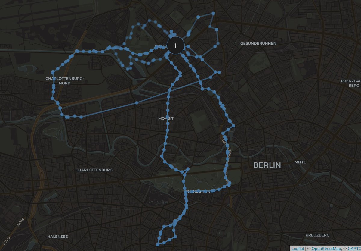 in den letzten 48 stunden bin ich eine sehr schöne figur gelaufen/gefahren. ix weiss nur nicht welche.