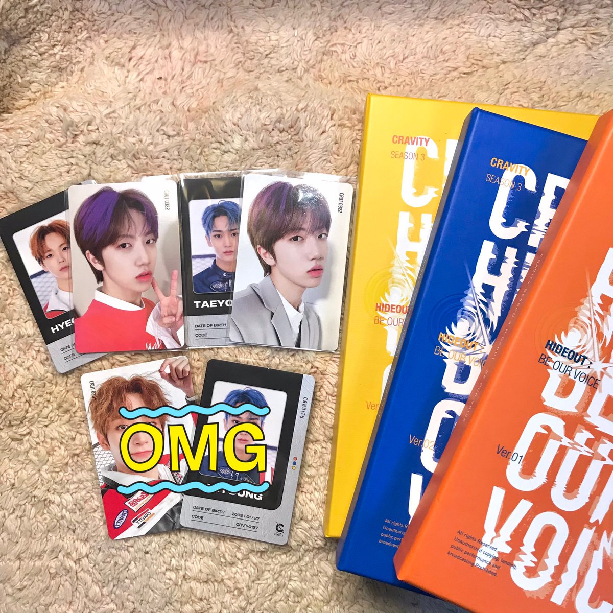 sunkicarteus's tweet photo. . ✧ wts lfb ph ✧˚ · 

cravity unsealed album but w/ complete inclu. and pob

𓄴 220ea  
𓄴 onhand &amp; ready to ship
𓄴 PAYO

mop: gcash
mod: ggx, sco

t. cravity season 3 hideout : be our voice taeyoung seongmin Hyeongjun allen serim minhee wonjin jungmo woobin https://t.co/3yctlmBM6h
