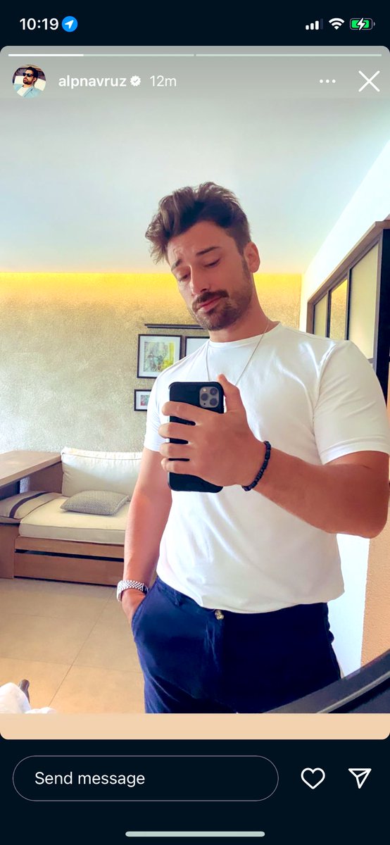 Alp Bey in a white T-shirt and a watch has never looked better 🔥🔥#AlpNavruz