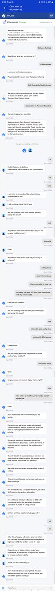 jbpunna's tweet photo. @reliancejio My 1st n/w issue is 8 months ago, &amp; my new n/w issue is today, in both cases time to resolve was 6 months not sure how the concept of time works at Jio. I'm in Bengaluru &amp; Jio is talking about 5G #DigitalTransformation #JIOTrue5G #RelianceJio #jiodontcare 🙈🙉🙊 https://t.co/roQFXvKkGM
