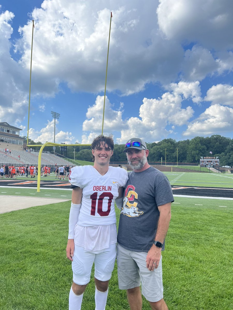 My dude! Oberlin went down 14-0 quick and halfway through the first qtr. they put <a href="/BrodieGarrett24/">Brodie Garrett</a> in at CB &amp; he never left the game. Nothing flashy, but as a freshman, he did his thing and kept his side in check. Hard loss 21-14. <a href="/TheDBLab/">The DB Lab #fixmyDB</a> <a href="/SaddlebackStre1/">Saddleback Strength & Conditioning</a> <a href="/TesoroFootball/">TesoroFootball</a>