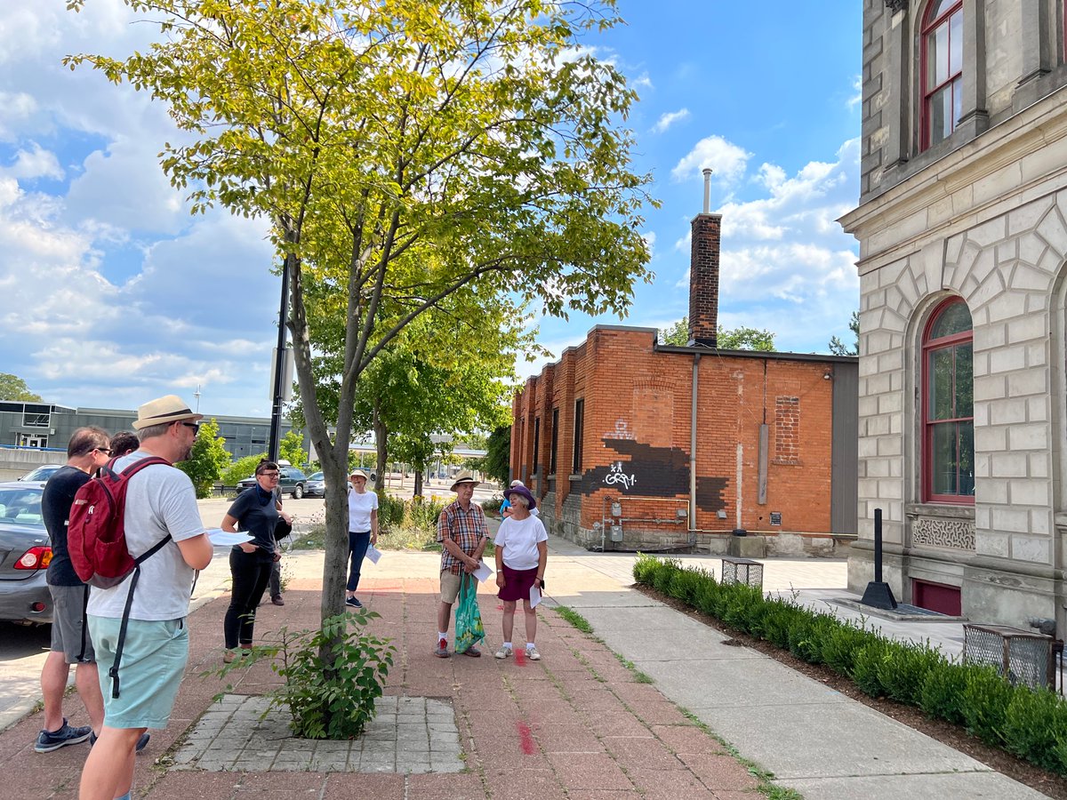 Took part in a walking tour at <a href="/WAHC/">Workers Arts & Heritage Centre</a> for the first time since 2017 yesterday! This one explored the path of those marching for the 9 hour workday in 1872. #canlab #labourday #artislonglifeisshort #hamont