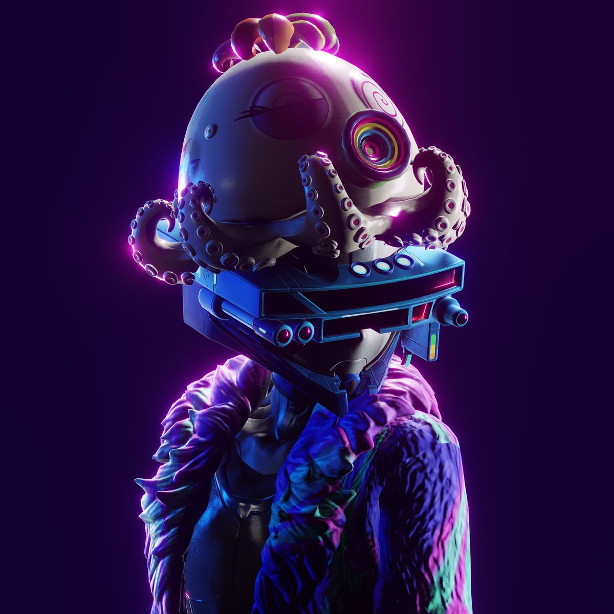 Courtesy of <a href="/beb_eth/">Beb is now @BebTools</a> ‘s one click clone tool for this beautiful render. #CloneX #rtfkt